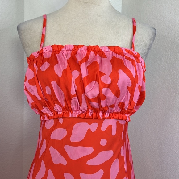 LOST + WANDER SWEET ENVIE PINK & ORANGE MAXI SLIP DRESS NWT SIZE VARIATIONS - Picture 8 of 13
